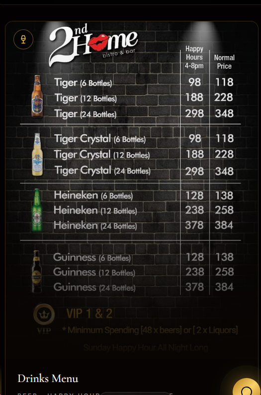 Beer Menu